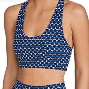 NWT Splits59 Sara Airweight Sports Bra Indigo Shell Size XS Blue